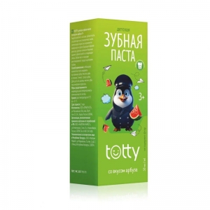 Детская зубная паста TOTTY со вкусом арбуза 3+, 50 мл